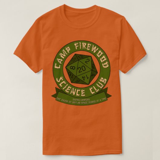 T-shirt Camp Firewood Science Club  (Design devant)