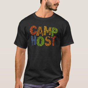 T-shirt Camp Hôte Empreinte de léopard Été Conseiller d'ét