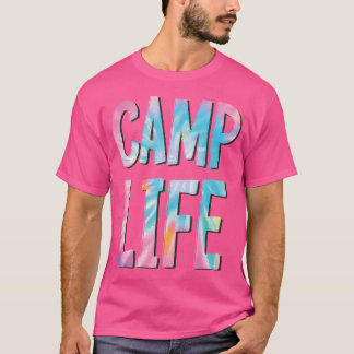 T-shirt Camp Life Cravate-Die Summer Top Pour Filles Camp