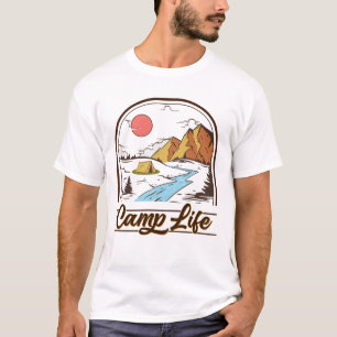 T-shirt Camp Life Mountain Camping