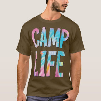 T-shirt Camp Life TieDie Summer Top for Girls Summer Camp