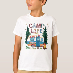T-shirt Camp Life Watercolor Camping