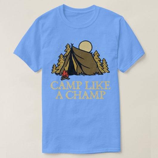 T-shirt Camp Like a Champ Summer Camping Tropical Camper F (Design devant)