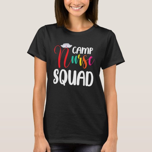 T-shirt Camp Nurse Squad Nurse Nurse Nurse (Devant)