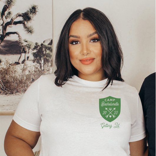 T-shirt Camp Personnalisé Bachelorette Fête De Lit