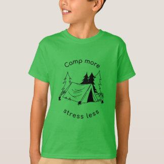 T-shirt Camp plus de stress moins de base Tri-Blend Chemis