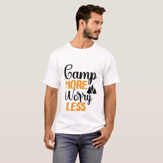 T-shirt Camp Plus S'Inquiéter Moins (Devant entier)