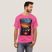 T-shirt Camp Plus S'Inquiéter Moins Ours Randonnée Camping (Devant entier)