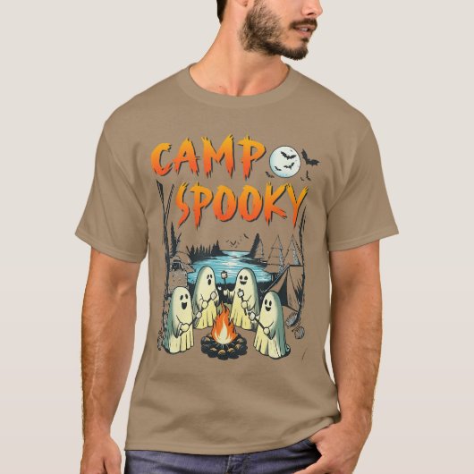 T-shirt Camp Spooky Summerween Summer Halloween Cute 1 1 1 (Devant)