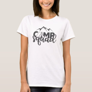 T-shirt Camp Squad Cool Adventure Citations Campers