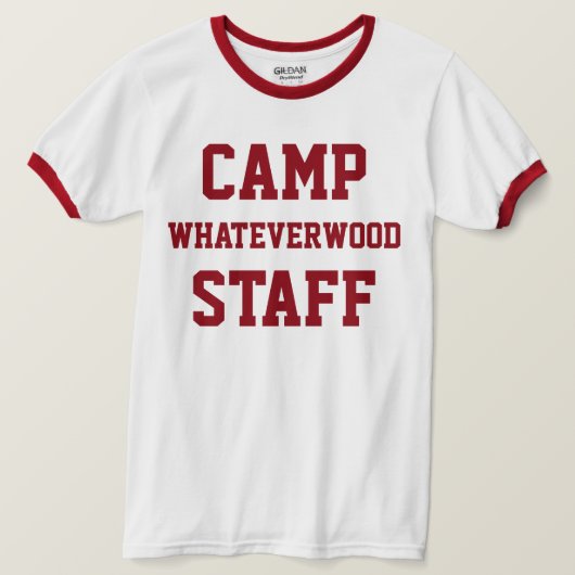 T-shirt Camp Whateverwood Personnel Rouge foncé (Design devant)