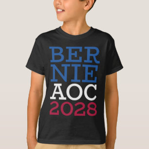 T-shirt Campagne Bernie Aoc 2028 - Oligarc de combat patri