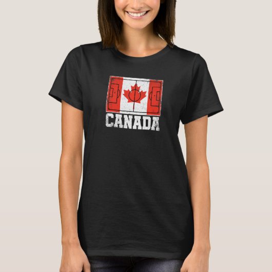 T-shirt Campagne de football du Canada Drapeau Canadian Pr (Devant)