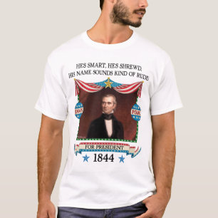 T-shirt Campagne de James K. Polk 1844 (la chemise légèr