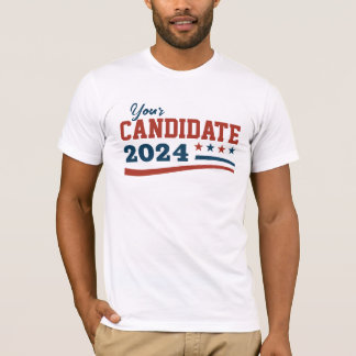 T-shirt Campagne de nom de candidat personnalisé