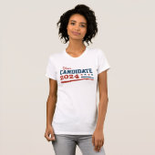 T-shirt Campagne de nom de candidat personnalisé (Devant entier)