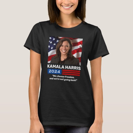 T-shirt Campagne Kamala Harris 2024 Choisissez Liberté (Devant)