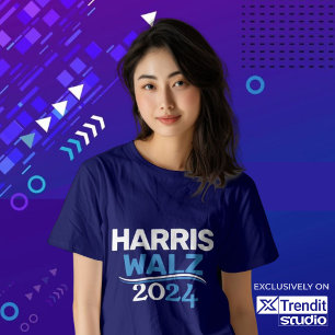 T-shirt Campagne Kamala Harris Tim Walz 2024 Président