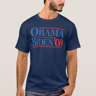 T-shirt Campagne rétro en détresse vintage Obama 08