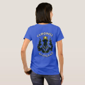 T-shirt Campbell Clan Badge & Tartan avec devise (Dos entier)