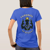 T-shirt Campbell Clan Badge & Tartan avec devise (Dos)