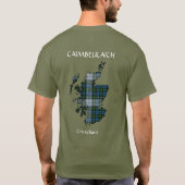 T-shirt Campbell de Jacquard Crest, War Cry & Map (Dos)