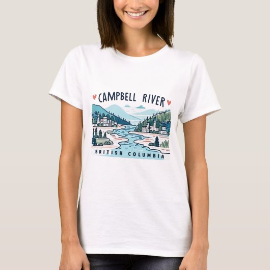 T-shirt Campbell River BC Canada (Devant)