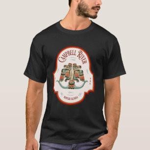 T-shirt Campbell River BC Thunderbird Art Pacifique Nord-O