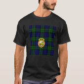 T-shirt Campbell Scottish Clan Crest et Tartan (Devant)