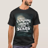 T-shirt campement sous étoiles (Devant)