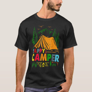 T-shirt Camper Camper Joyeux Camping Hommes Femmes Enfant