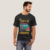 T-shirt Camper Camping Queen Appareils à thème (Devant entier)