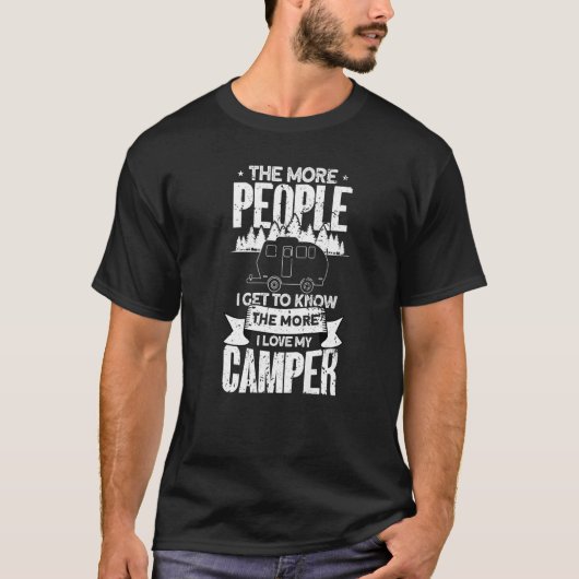T-shirt Camper Caravan Camping (Devant)