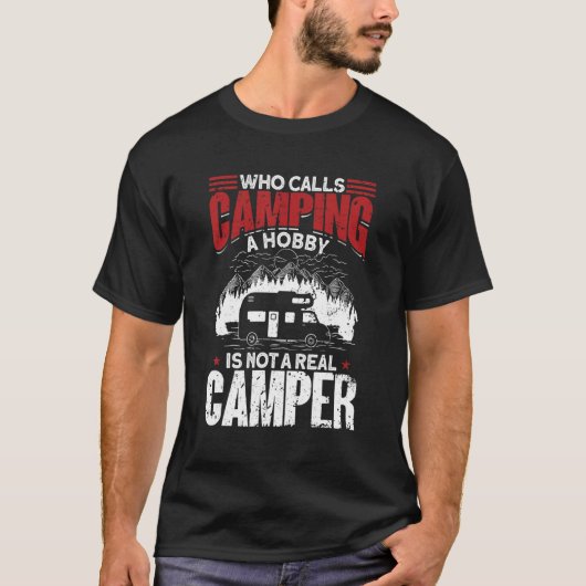 T-shirt Camper Caravan   Camping 2 (Devant)