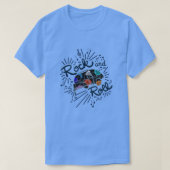 T-shirt camper en pierre et en rouleau (Design devant)