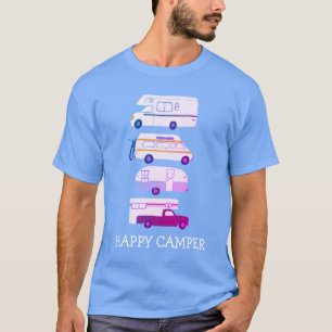 T-shirt CAMPER HEUREUX Campervan vanlife RV Trailer PERSON