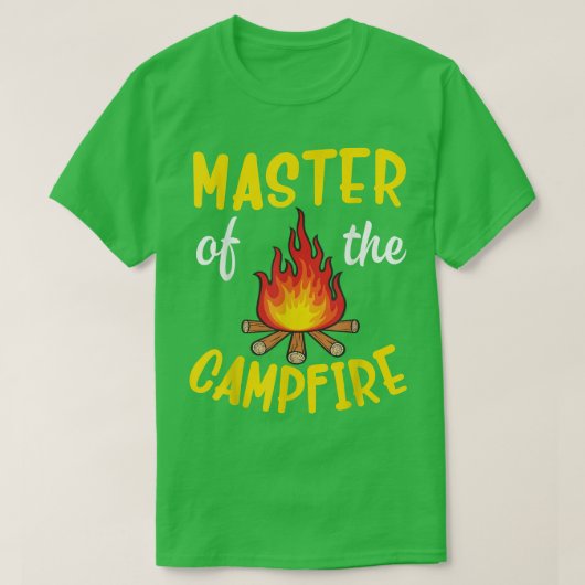 T-shirt Camper Master Du Camping Papa Daddy B (Design devant)