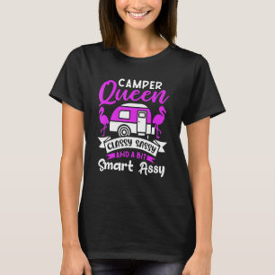 T-shirt Camper Queen Classy Sassy Et Un Peu Smart Assy Cut