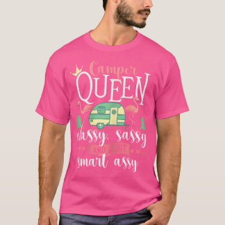 T-shirt Camper Queen Classy Sassy Glamping Glamper Glamoro