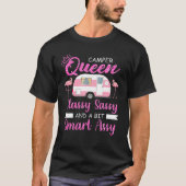 T-shirt Camper Queen Classy Sassy Smart Assy Camping RV (Devant)