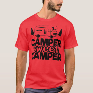T-shirt Camper Sweet Camper Drôle Citations de Camping