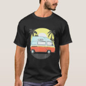 T-shirt Camper Van Camping Hommes Femmes Retro Soleil les  (Devant)