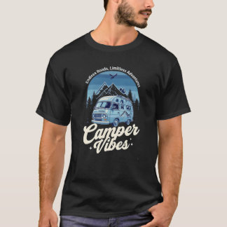 T-shirt Camper Vibes Van - Aventures sans limites