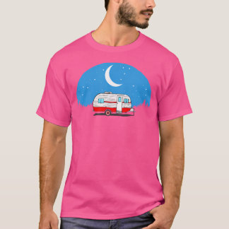 T-shirt Camper vintage Sous Les Etoiles Rétro Camping Chem