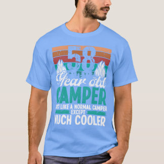 T-shirt Campeur de 58 ans Scoutisme Camping 58 ans fa