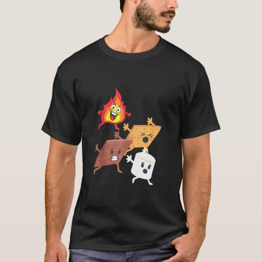 T-shirt Campfire Chasing Smores S'mores Camping (Devant)