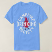 T-shirt Campfire Drinking Society Camping (Design devant)