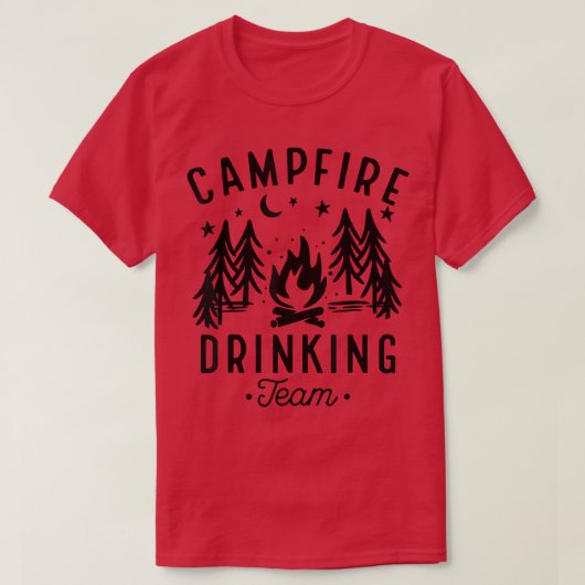 T-shirt Campfire Drinking Team (Design devant)