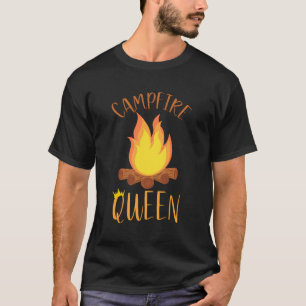 T-shirt Campfire Queen - Drôle Camping Extérieur