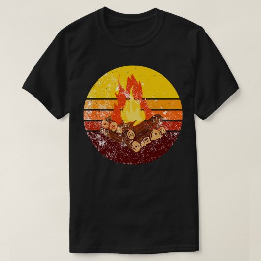 T-shirt Campfire Retro Vintage 2 (Design devant)